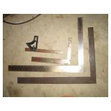 Assorted size framing squares...