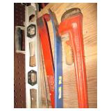 Construction levels, pry bars , pip...