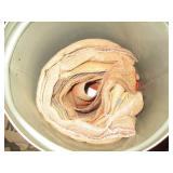 Vintage Tin of gunny sacks and seed...