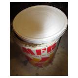 Vintage Tin of gunny sacks and seed...