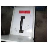 Metal drop box, tarp of unknown siz...