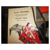 Craftsman Router table and bit set...