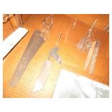 Vintage saw, traps and levels...