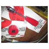 Vintage metal box with hex bolts, o...