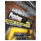 Vintage metal box with hex bolts, o...