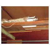 Partial sheets of plywood and a col...