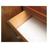 Vintage wood 4-drawer highboy dress...