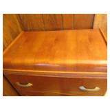 Vintage wood 4-drawer highboy dress...