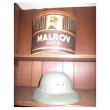 Vintage metal Malrow hats tin and m...