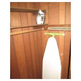 Vintage ironing board with iron...