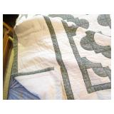 Hand stitched full/queen quilt...