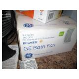 GE bathroom exhaust fan and table t...