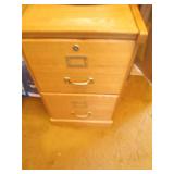 Wood standard size 2-drawer file ca...