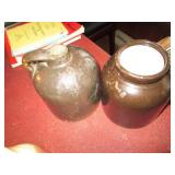 Glazed Red Wing style Stoneware lid...