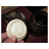 Glazed Red Wing style Stoneware lid...