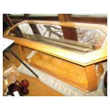 Oblong octagon shaped entry table w...