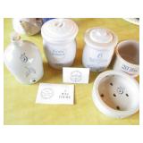 Red Wing Stoneware bowls, crocks wi...