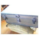 Vintage painted foorlocker Trunk wi...