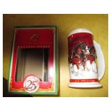 Budweiser Holiday tankard with box...