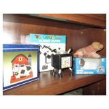 Vintage alarm clock, napkin holder ...