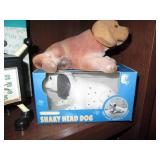 Vintage alarm clock, napkin holder ...