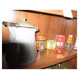 Red Wing Stoneware style lidded pit...