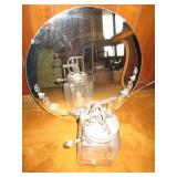 Round Decorative wall mirror and gl...