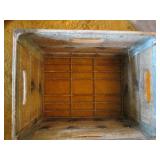 Collection of vintage wood crates w...