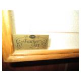 Feather Art shadowbox style wall de...