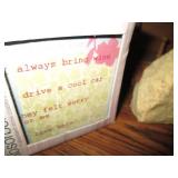 Feather Art shadowbox style wall de...