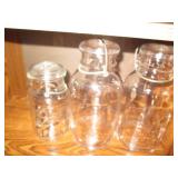 Collection of light green and clear...