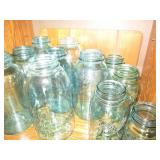 Collection of light green and clear...