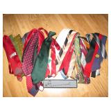 Large assortment of colorful neck t...