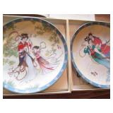 3pc Hand painted Display plates eac...