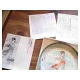 5pc Hand painted Display plates eac...