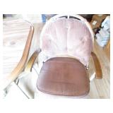 5pc dining table and rolling padded...