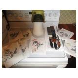 Popcorn air popper, misc knives and...