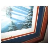 Dashing through the Snow framed pri...