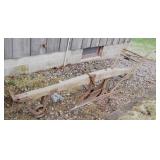 Vintage wood and metal plough...