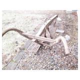 Vintage wood and metal plough...