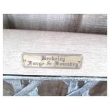 Pair of slatted wood single person ...