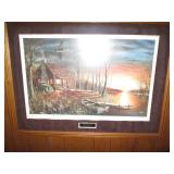 Sundown framed and matted print by ...