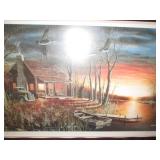 Sundown framed and matted print by ...