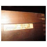 Machinist "Fowler" micrometer set...