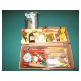 Semi-functional tackle box containi...