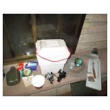 Styrofoam mini-cooler, live trap, l...