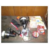 Large sized fishing reels, line, si...