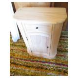 Unfinished bedside cabinet with dra...
