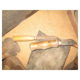 Vintage wood tool box with vintage ...