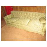 Vintage avocado Green upholstered 3...